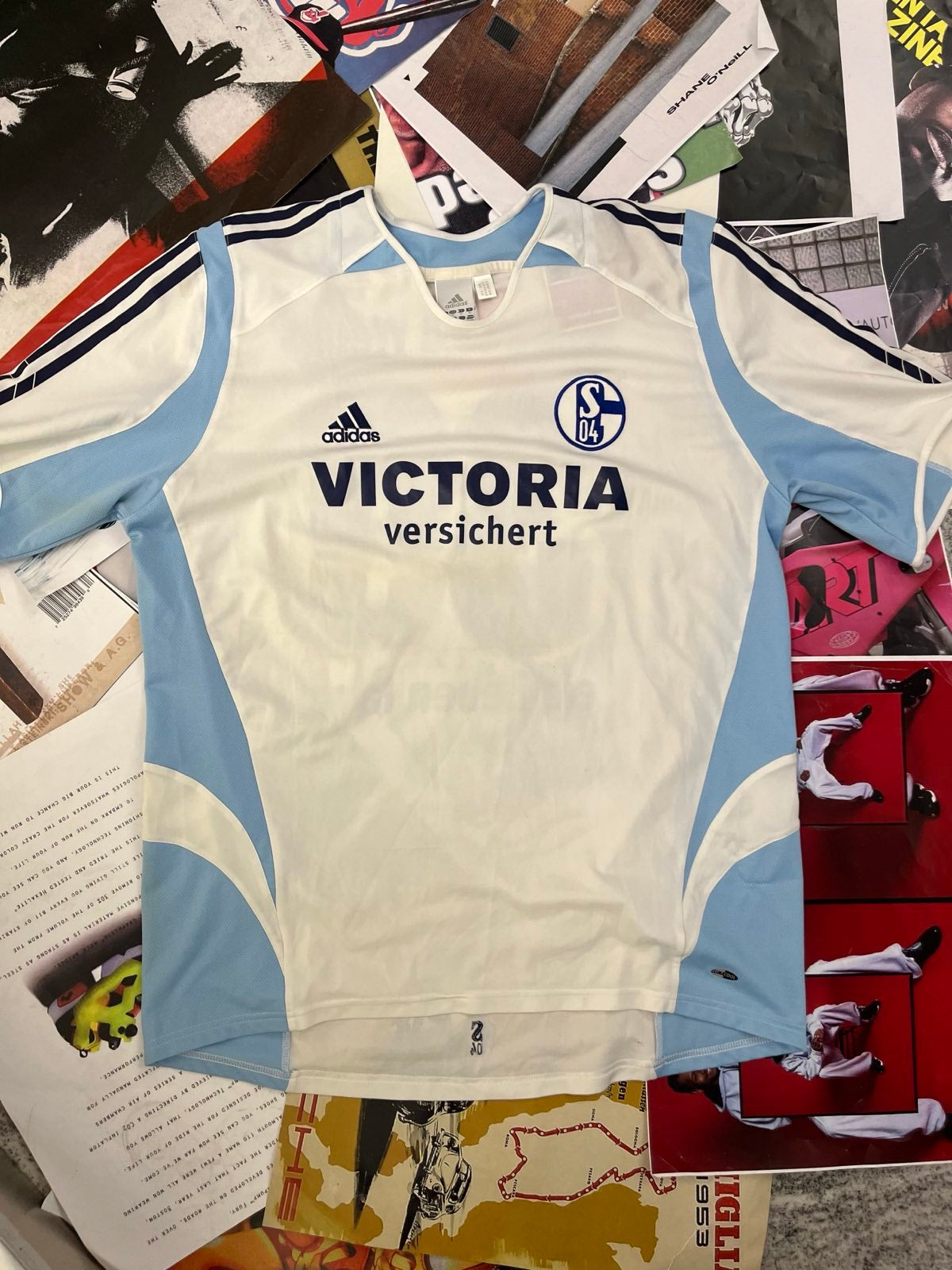 (XL) Dres Adidas x Schalke Victoria bílo–modrý