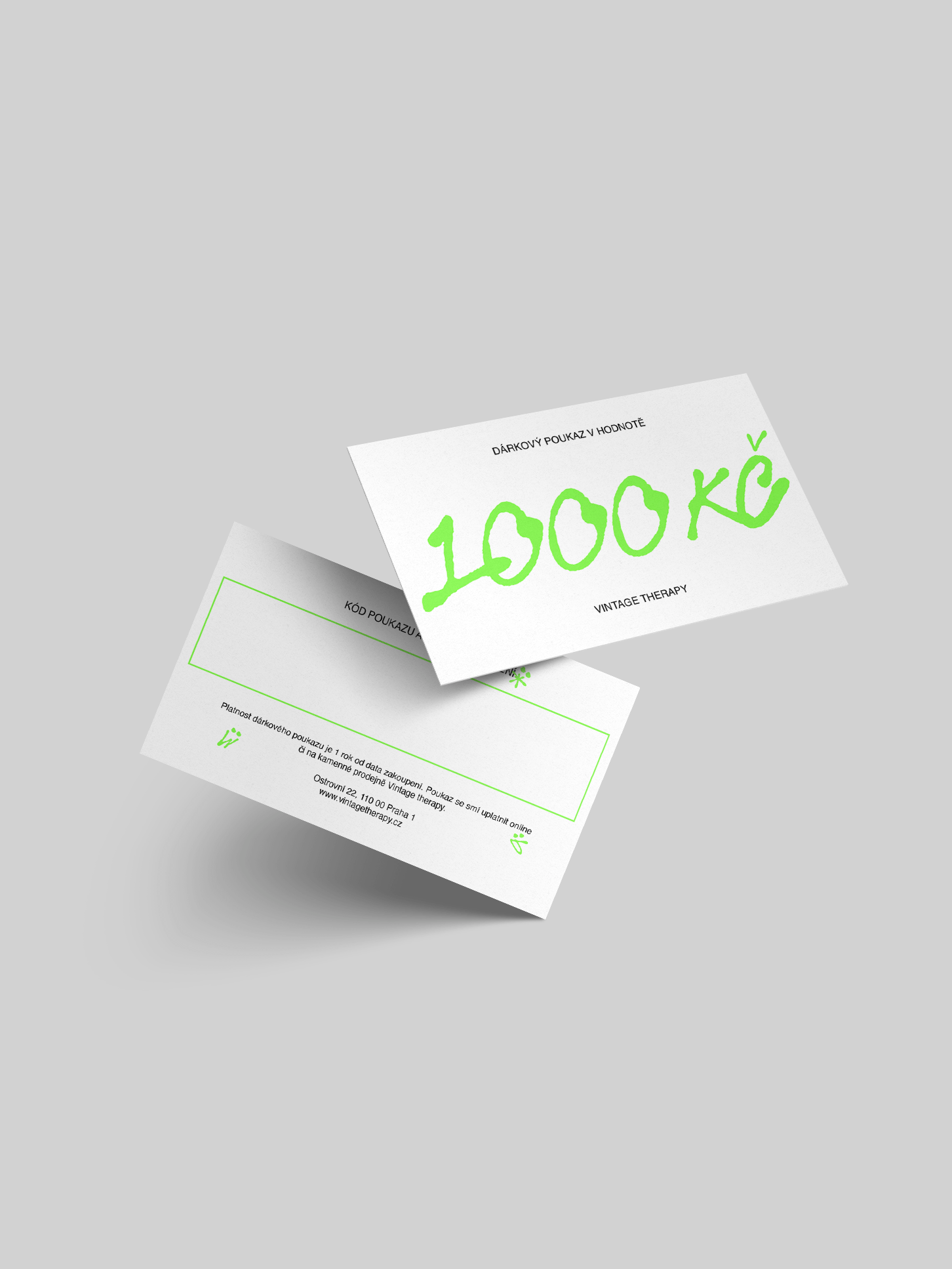 Dárkový poukaz za 1000 Kč (zelená verze)