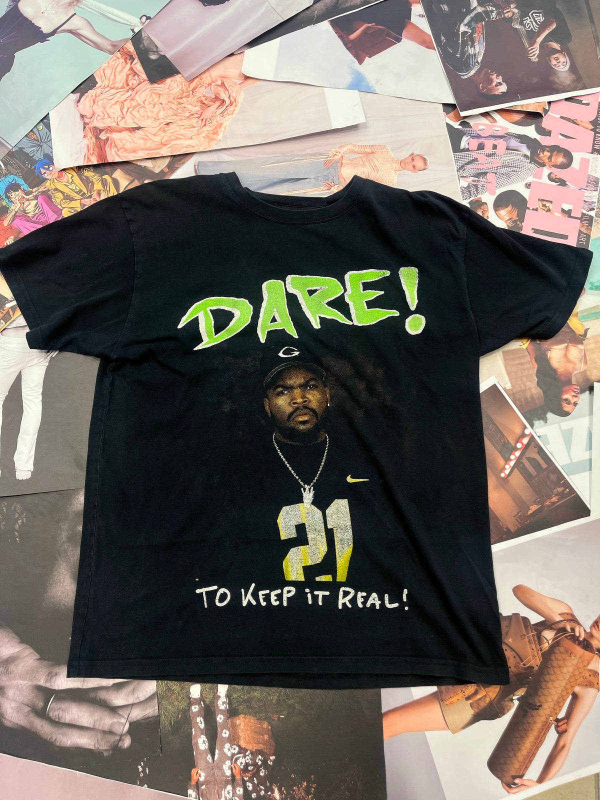 (L) Hip Hop Legends 50 Cent Dare! černé tričko
