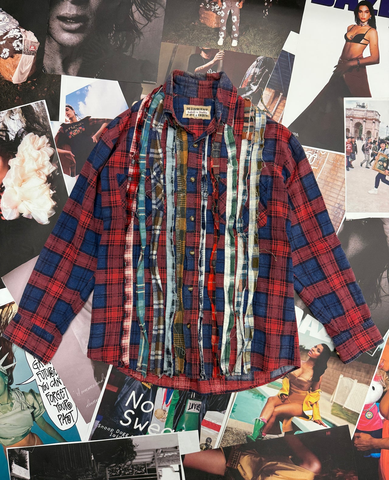 (S) Rebuild by Needles červená flanelová košile