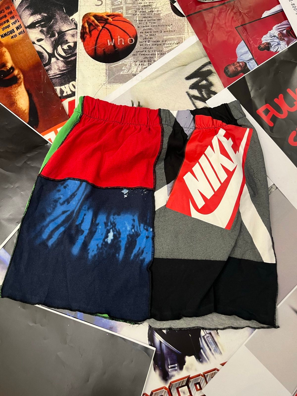 (S) Nike sukně reworked z více látek