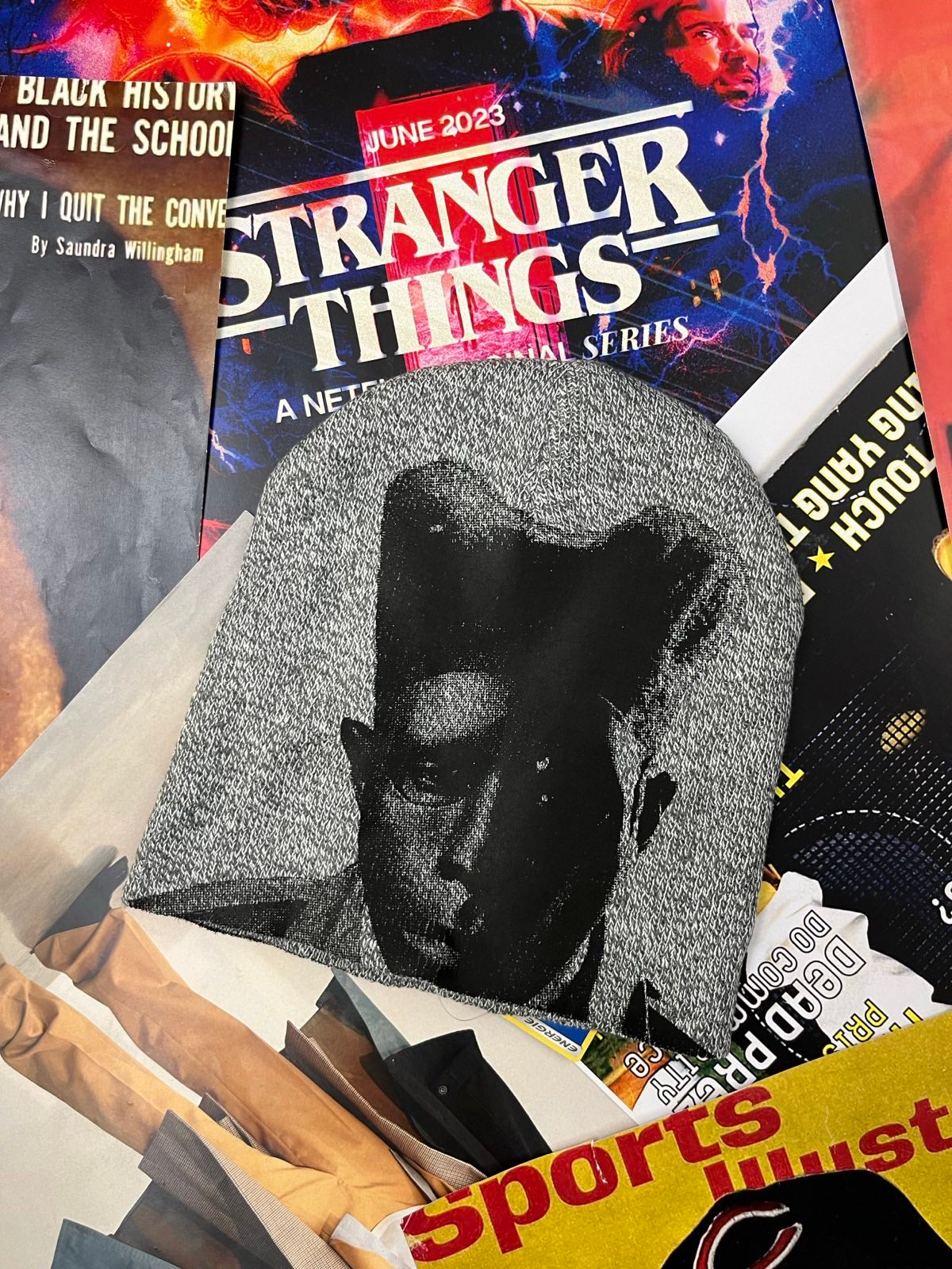 1of1 kulich šedý s černým sítotiskem Tyler The Creator – Chromakopia