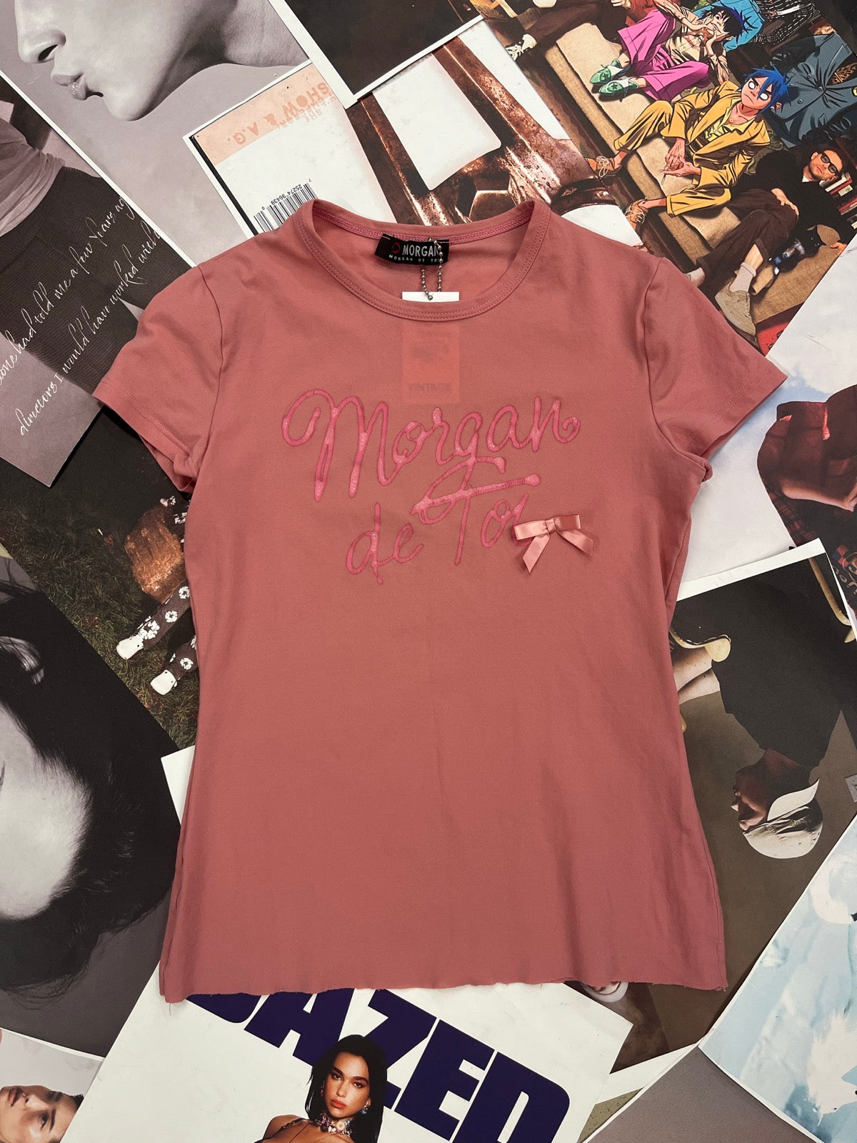 (XS) MORGAN top růžový Morgan de Toi s mašličkou