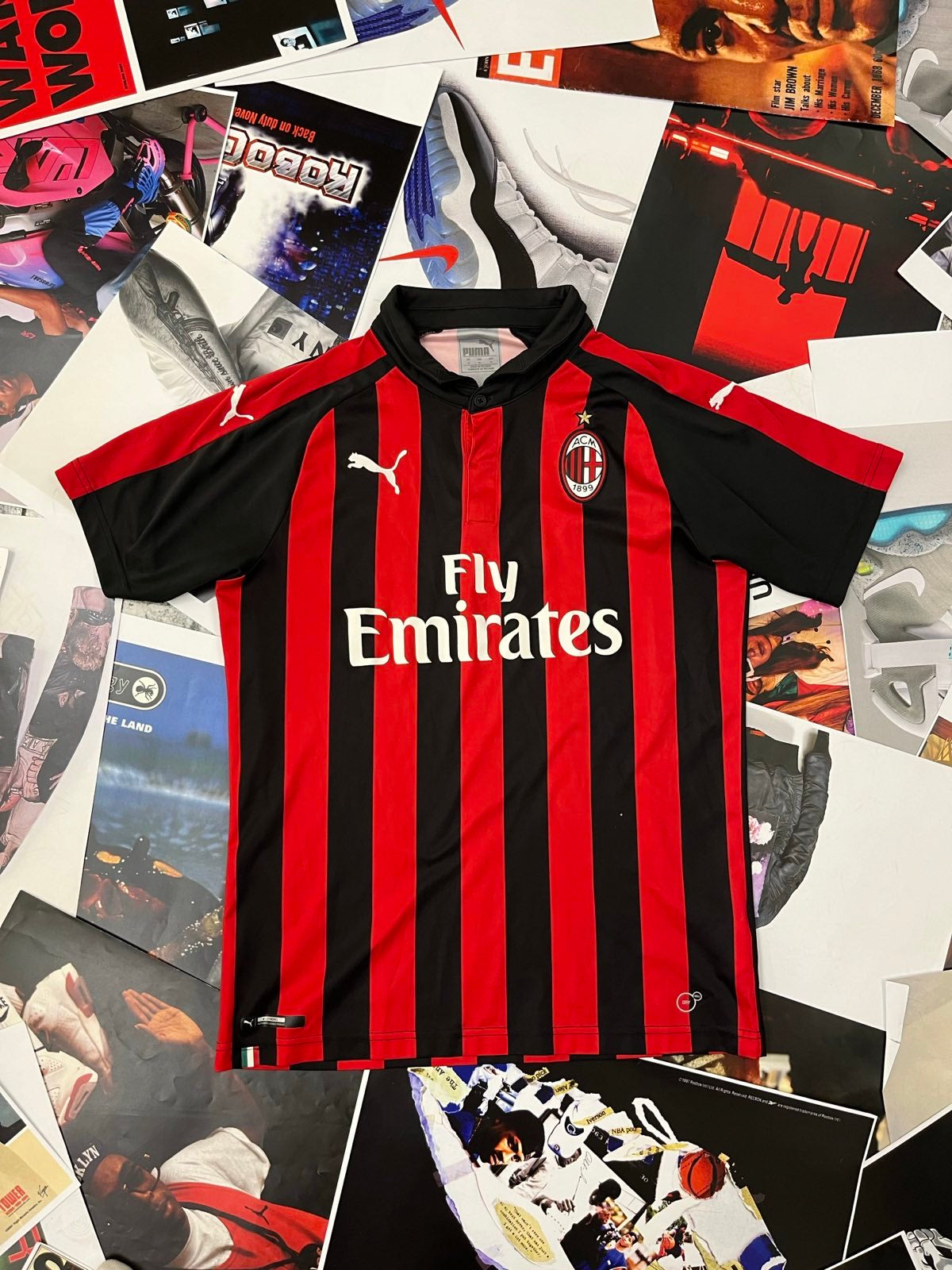AC Milan x Puma DRES červeno černý M