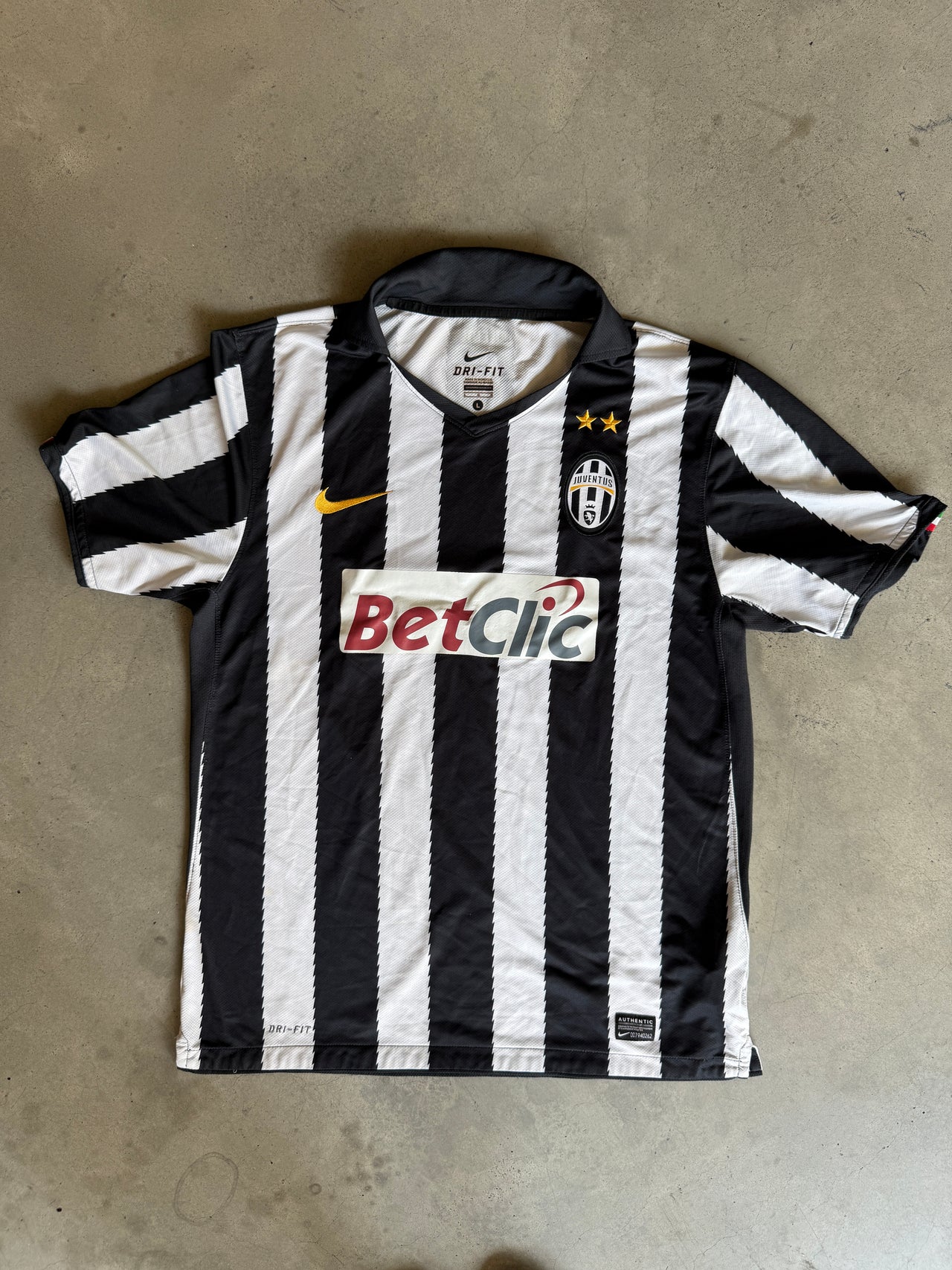 (L) Nike dres černo bílý 2010-11 Juventus Italy
