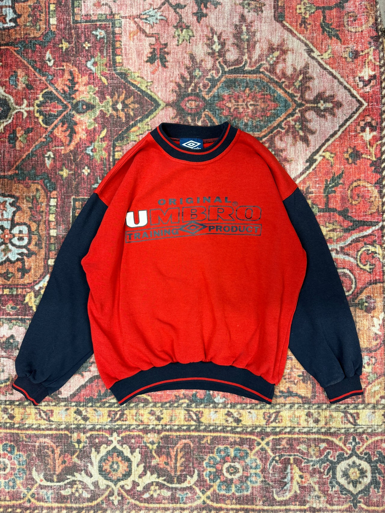 (XS/S) Umbro crewneck červeno–modrý