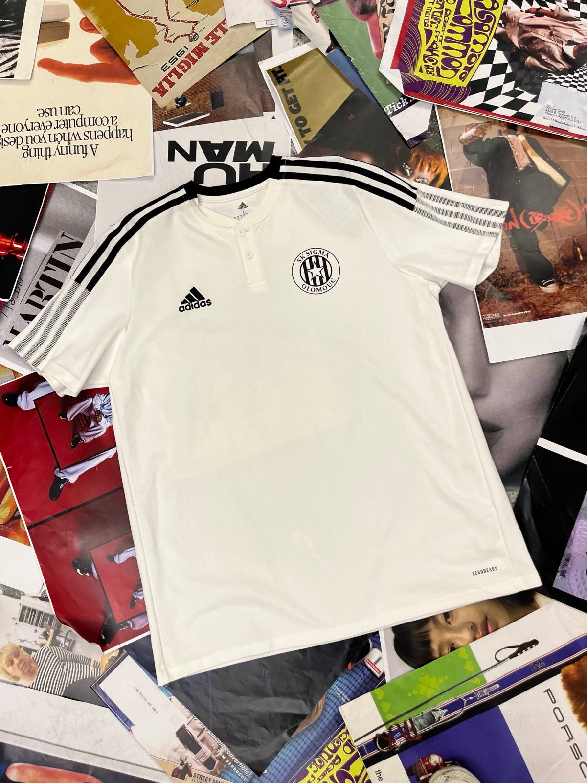 Sigma Olomouc x Adidas DRES bílý L