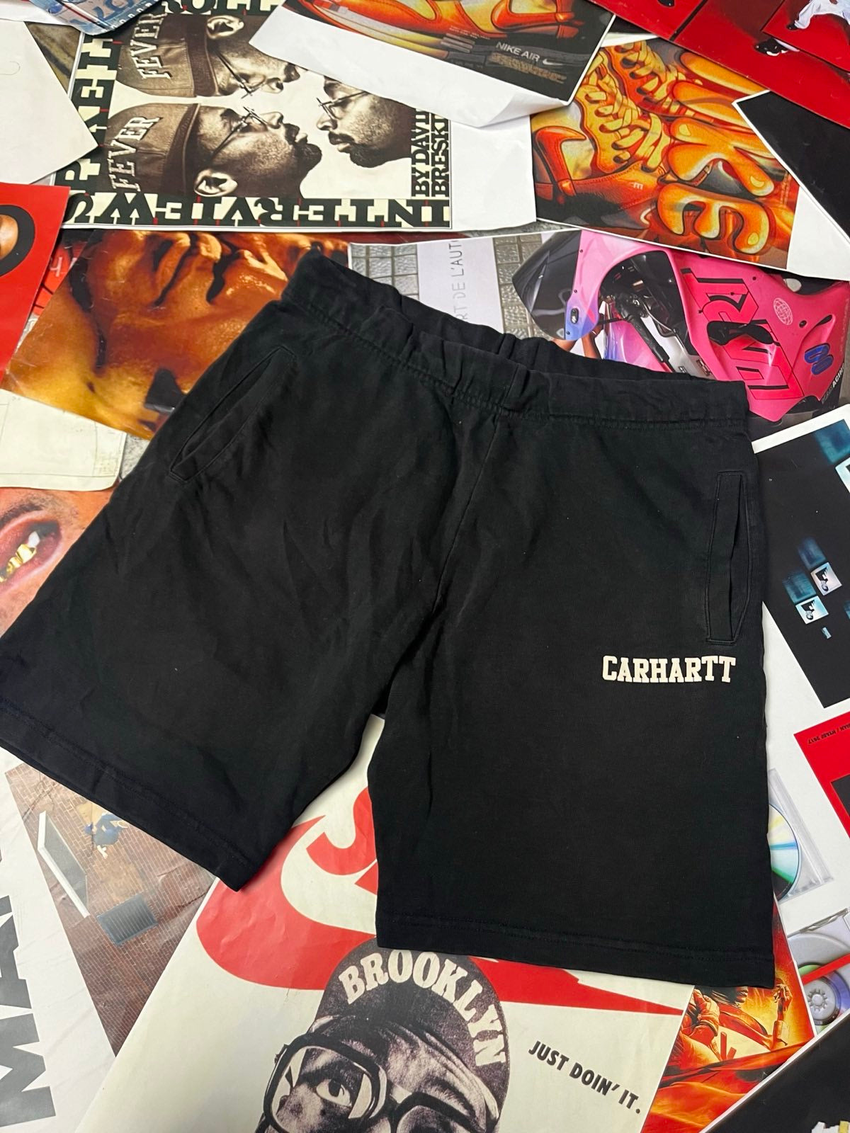 (S) Carhartt kraťasy teplákové černé