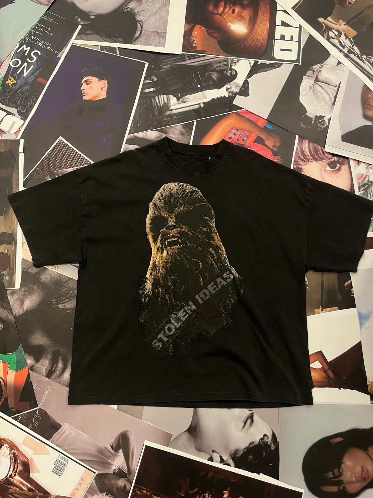 (L) Triko STAR WARS Chewbacca washed grey