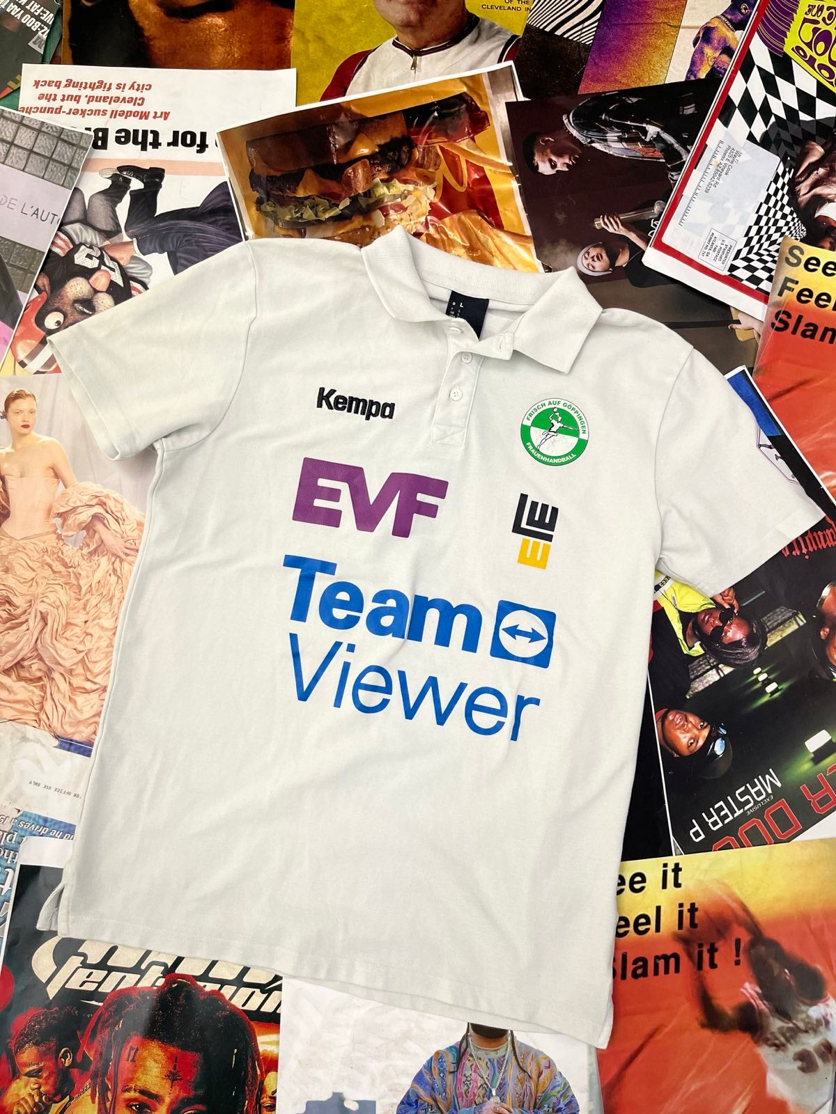 (L) KEMPA triko polo bílé Team Viewer