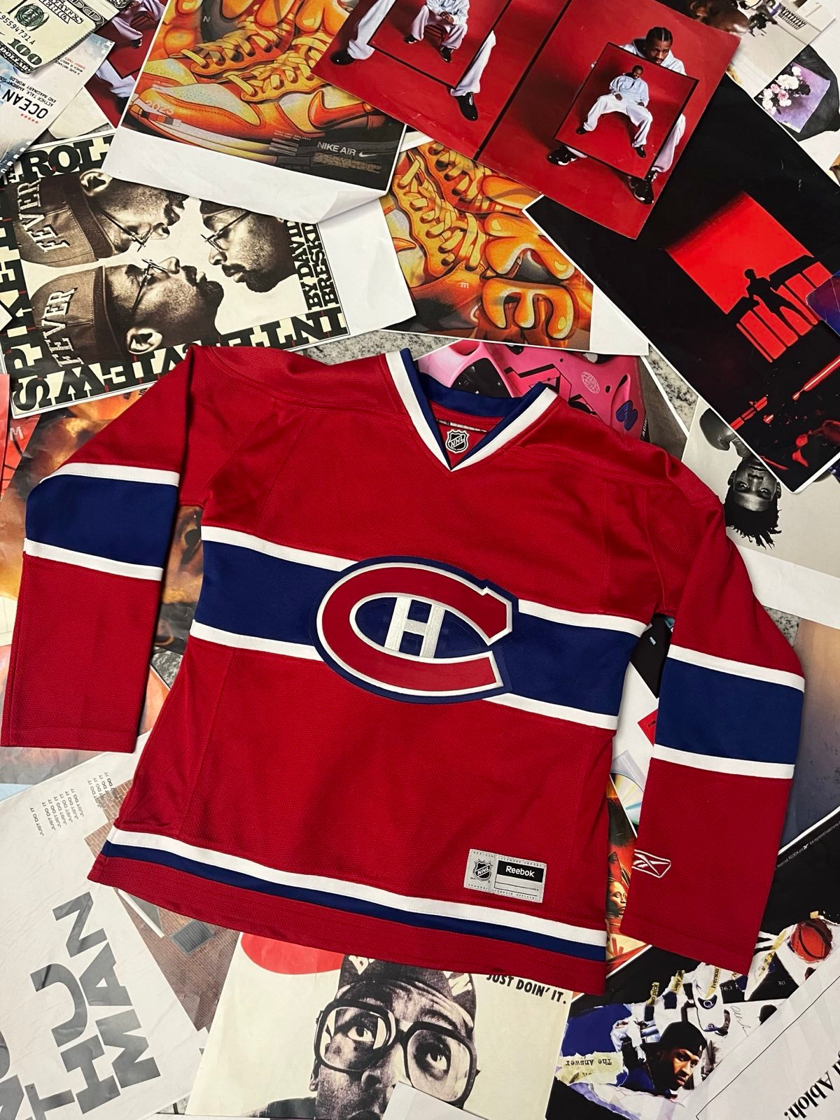(S) Reebok x NHL DRES hokejový dámský červeno–modro–bílý