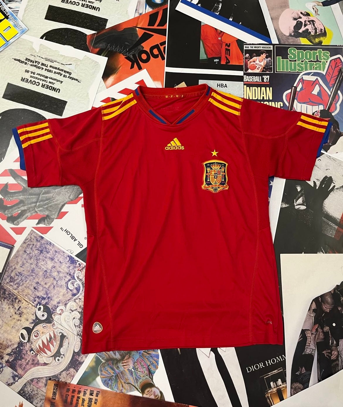 (S) Adidas dres červený Španělsko
