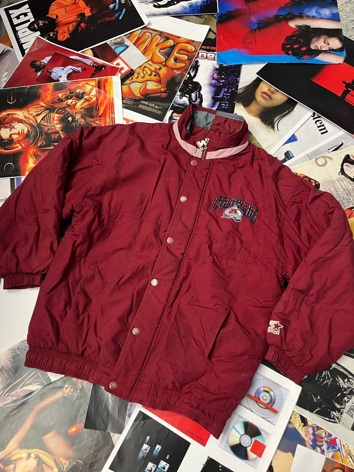 (M) Starter NHL bunda bordo Colorado