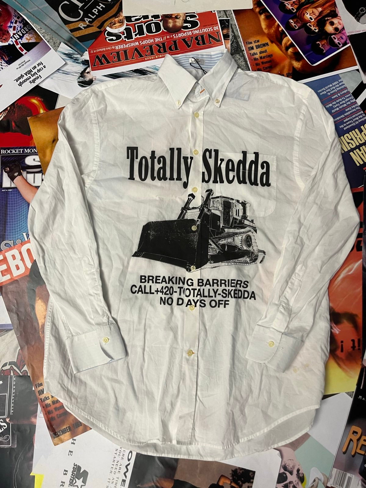 1of1 Peter Millar KOŠILE bílá s potiskem Totally Skedda Breaking Barriers L