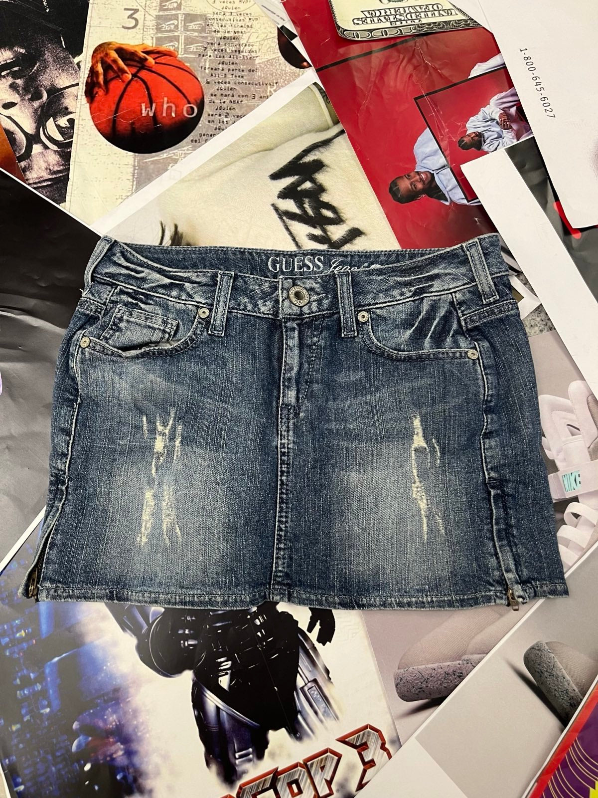 (S) GUESS jeans mini sukně džínová