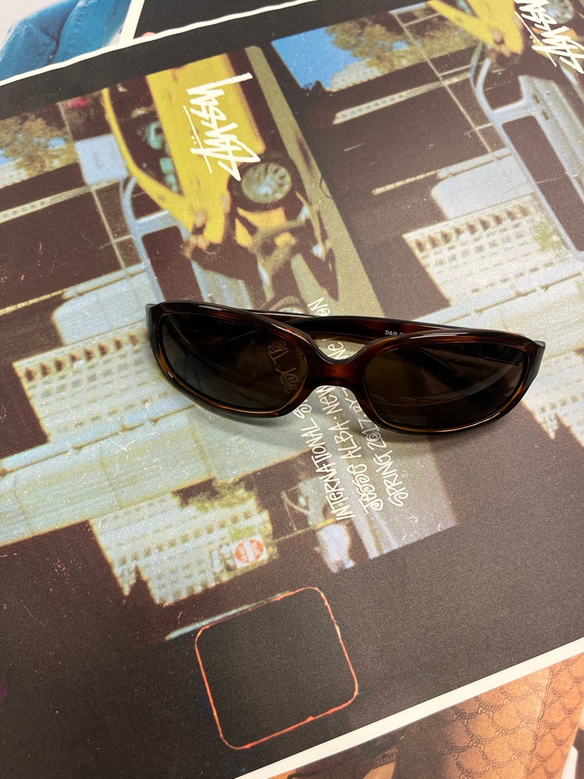 Dolce&Gabbana sluneční brýle žíhané hnědé