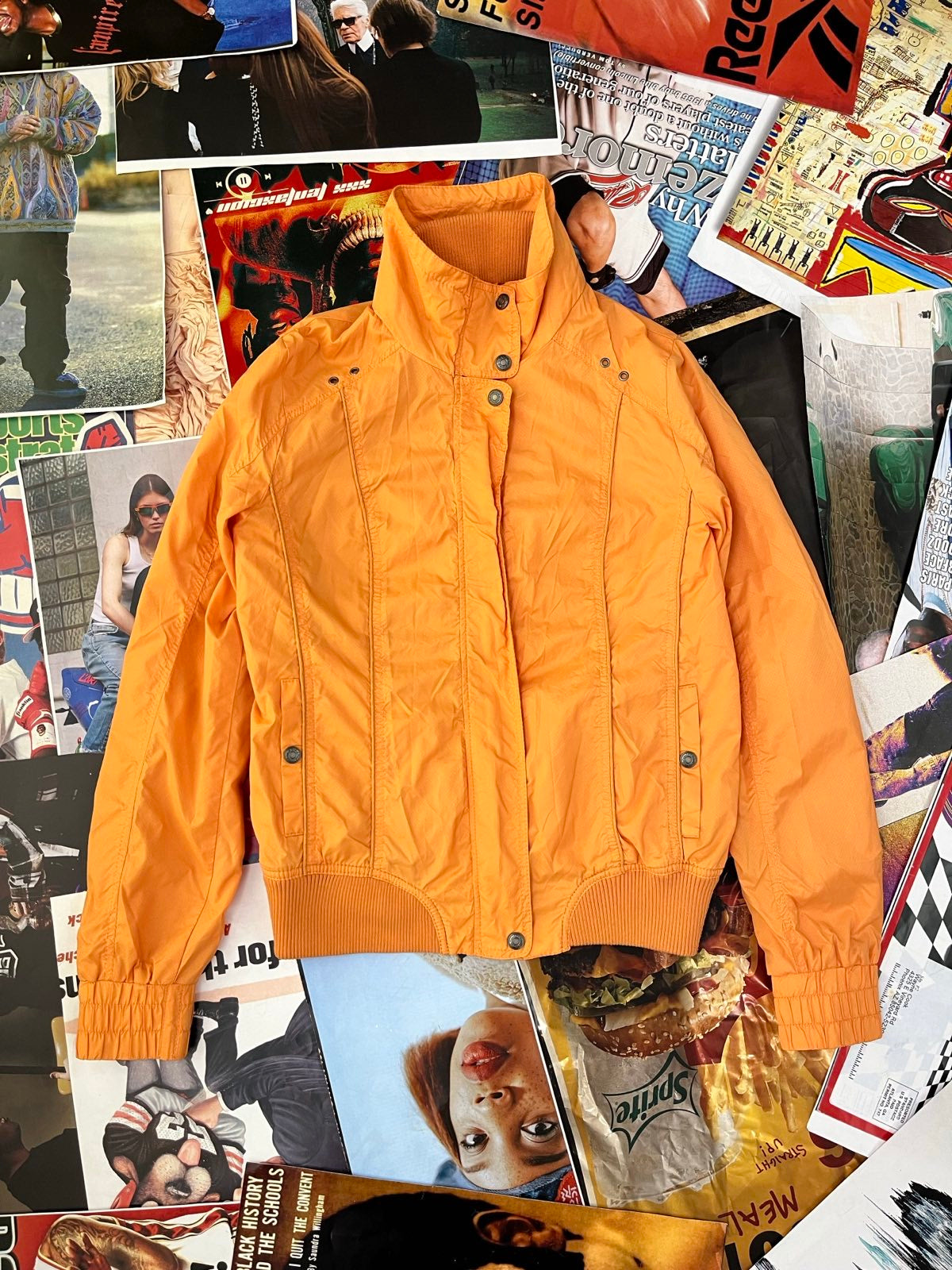 (M) Kenvelo bunda oranžová šusťáková