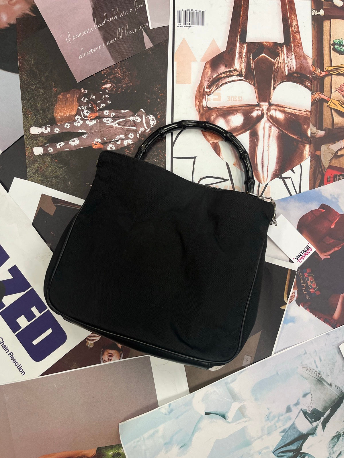 Gucci kabelka bamboo černá