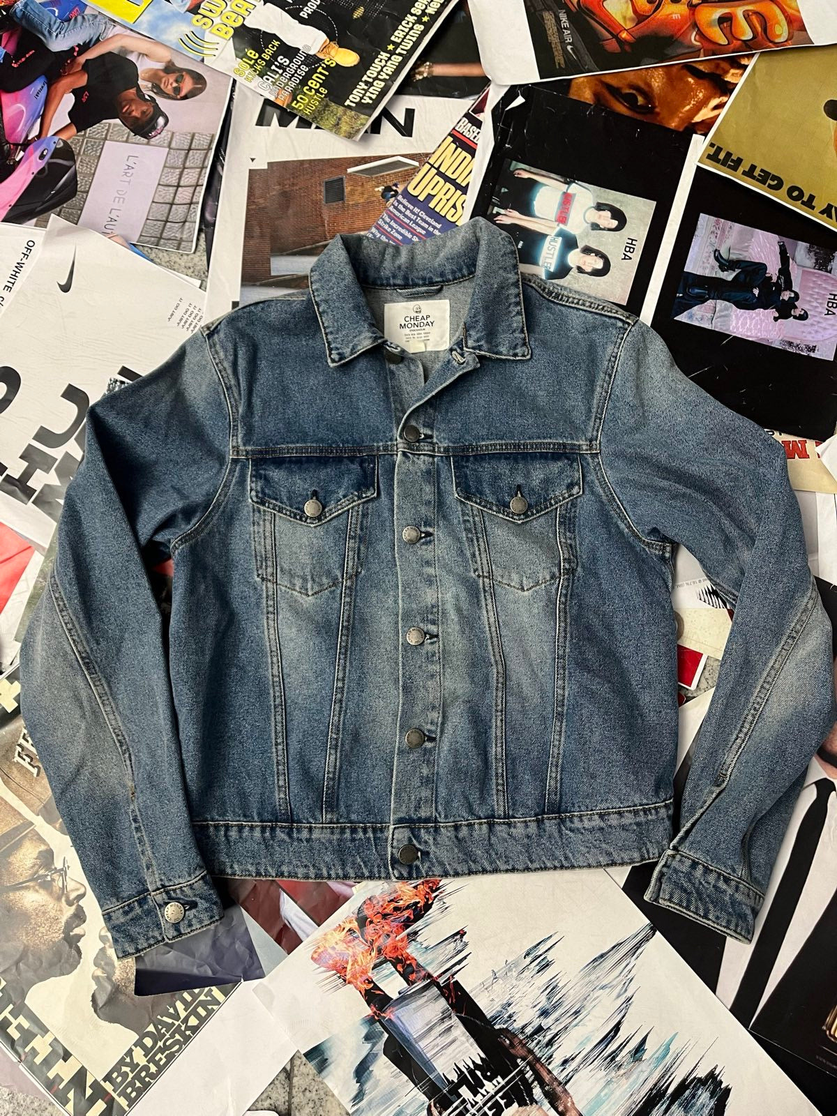 (L) Cheap Monday džínová bunda