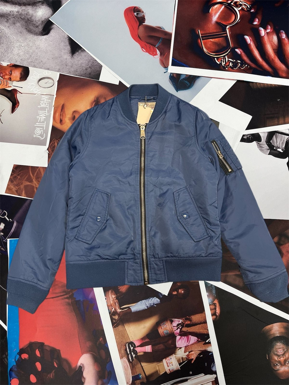 (M) Brandit modrý bomber jacket