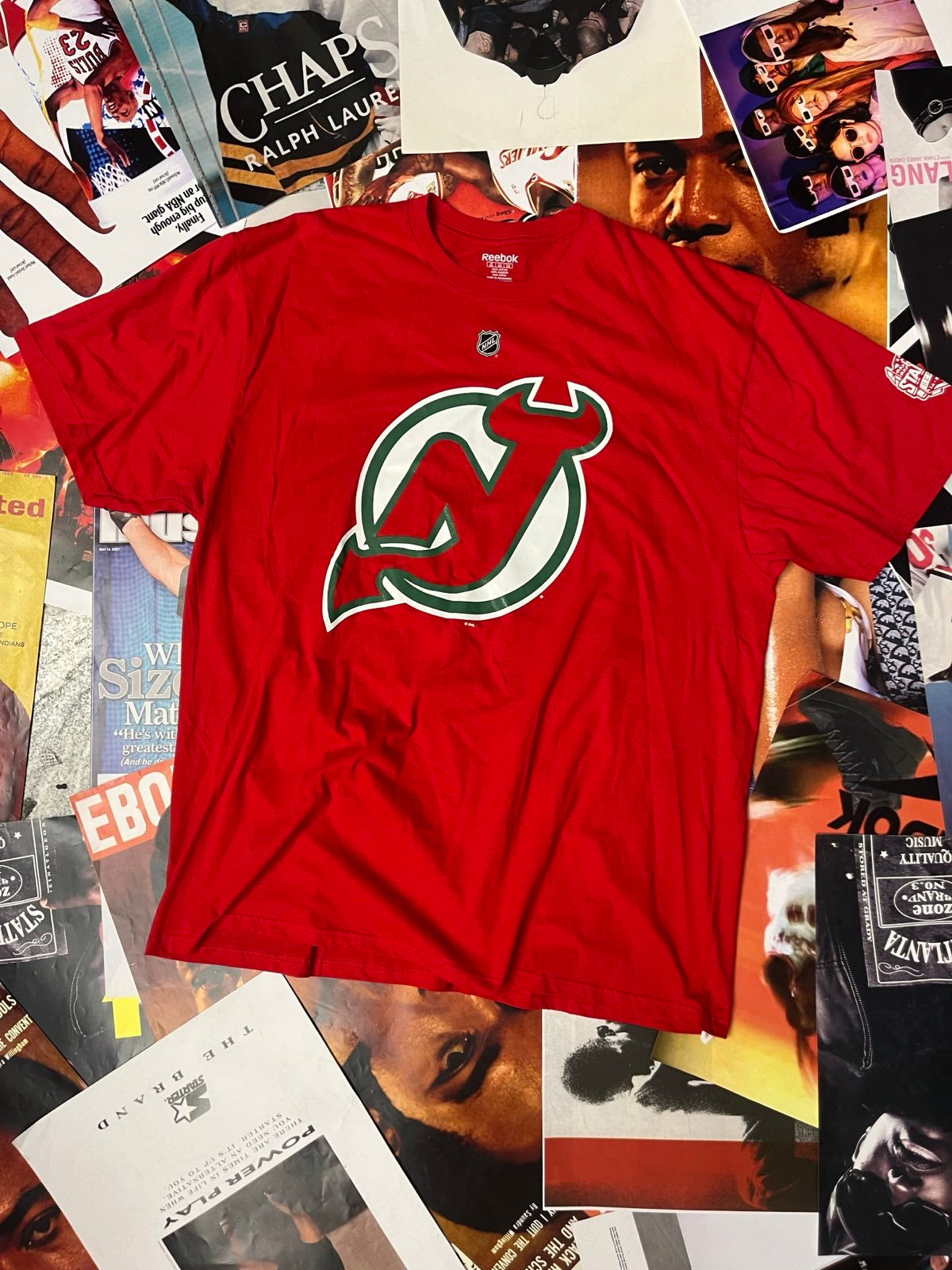 Reebok TRIKO červené NHL, na zádech nápis 68 JAGR