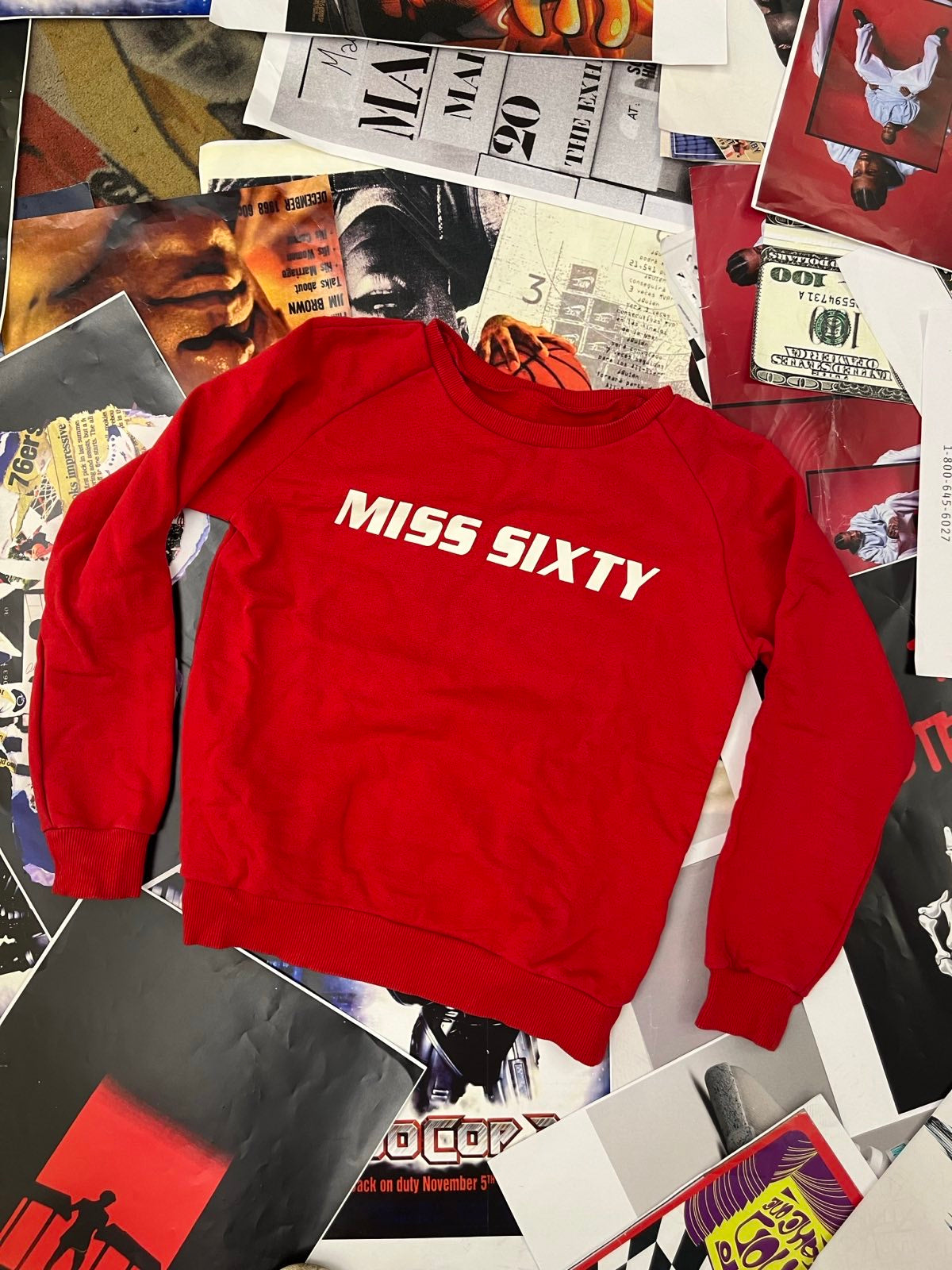 (S) Miss Sixty crewneck červený s logem