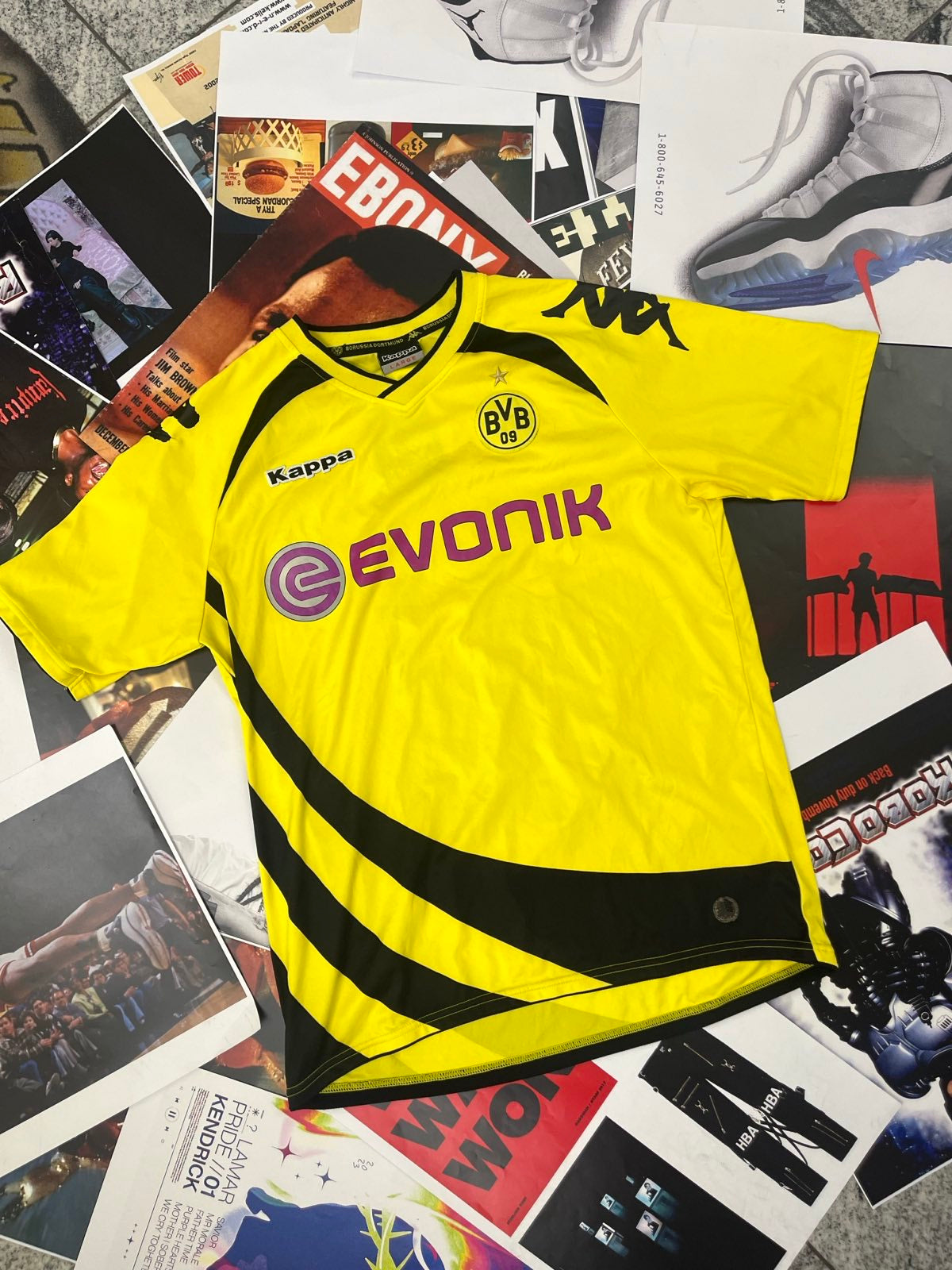 Bayern Mnichov (BVB) 2010 M. Gotze x Kappa DRES žlutý s nápisem Evonik na přední straně L