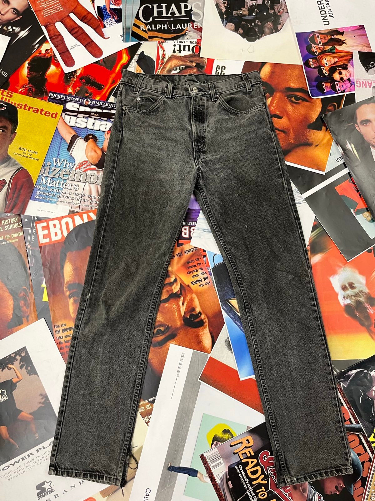 LEVIS džíny tmavě šedé L