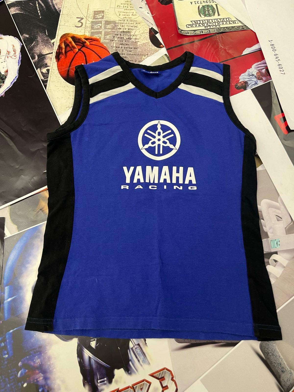 (S) Yamaha racing top dámský modrý