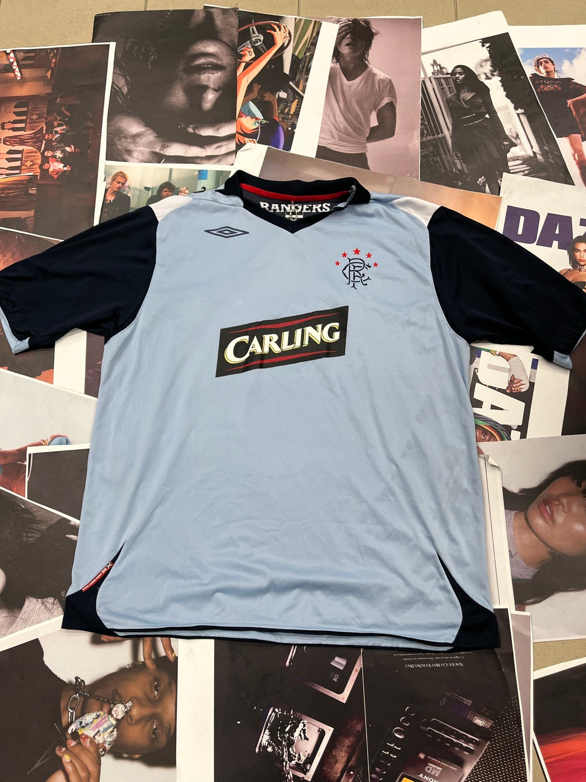 (2XL) Umbro dres modrý Rangers carling