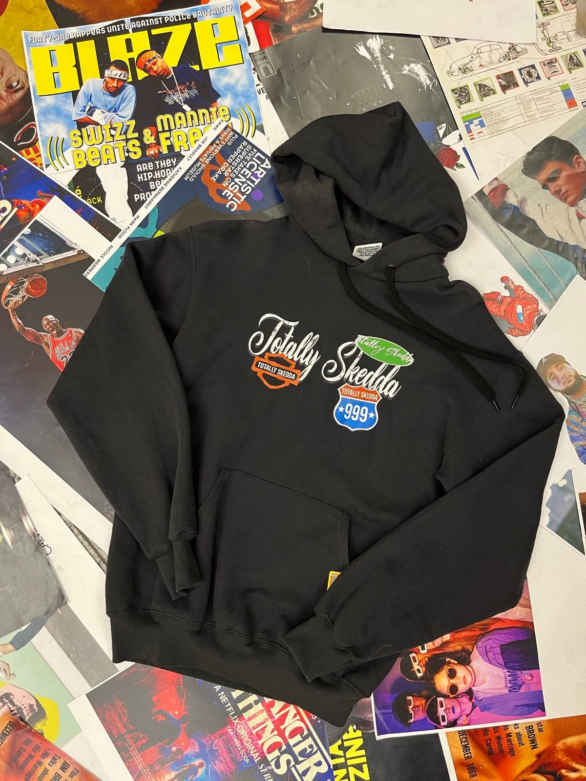 (S) HOODIE černá TS Route999