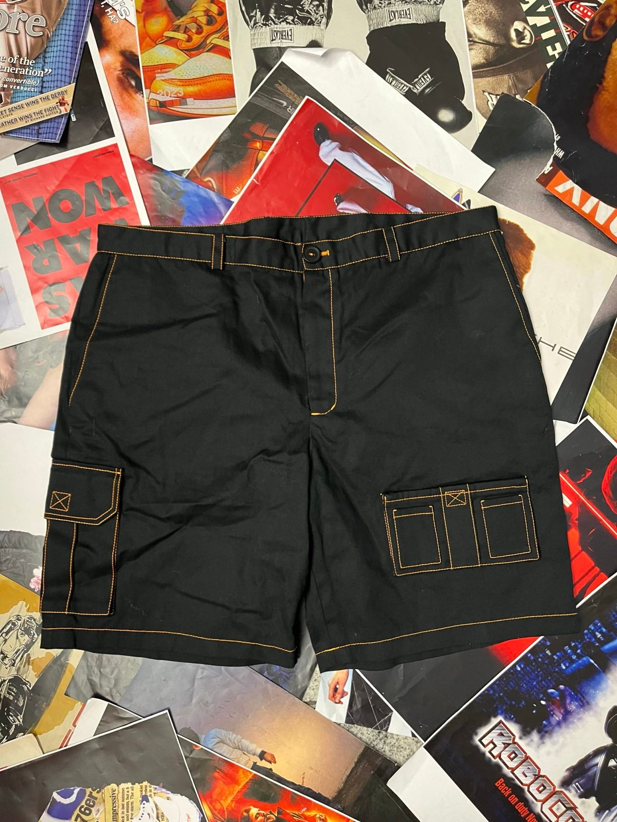 (3XL) Kraťasy pánské černé (pracovní)