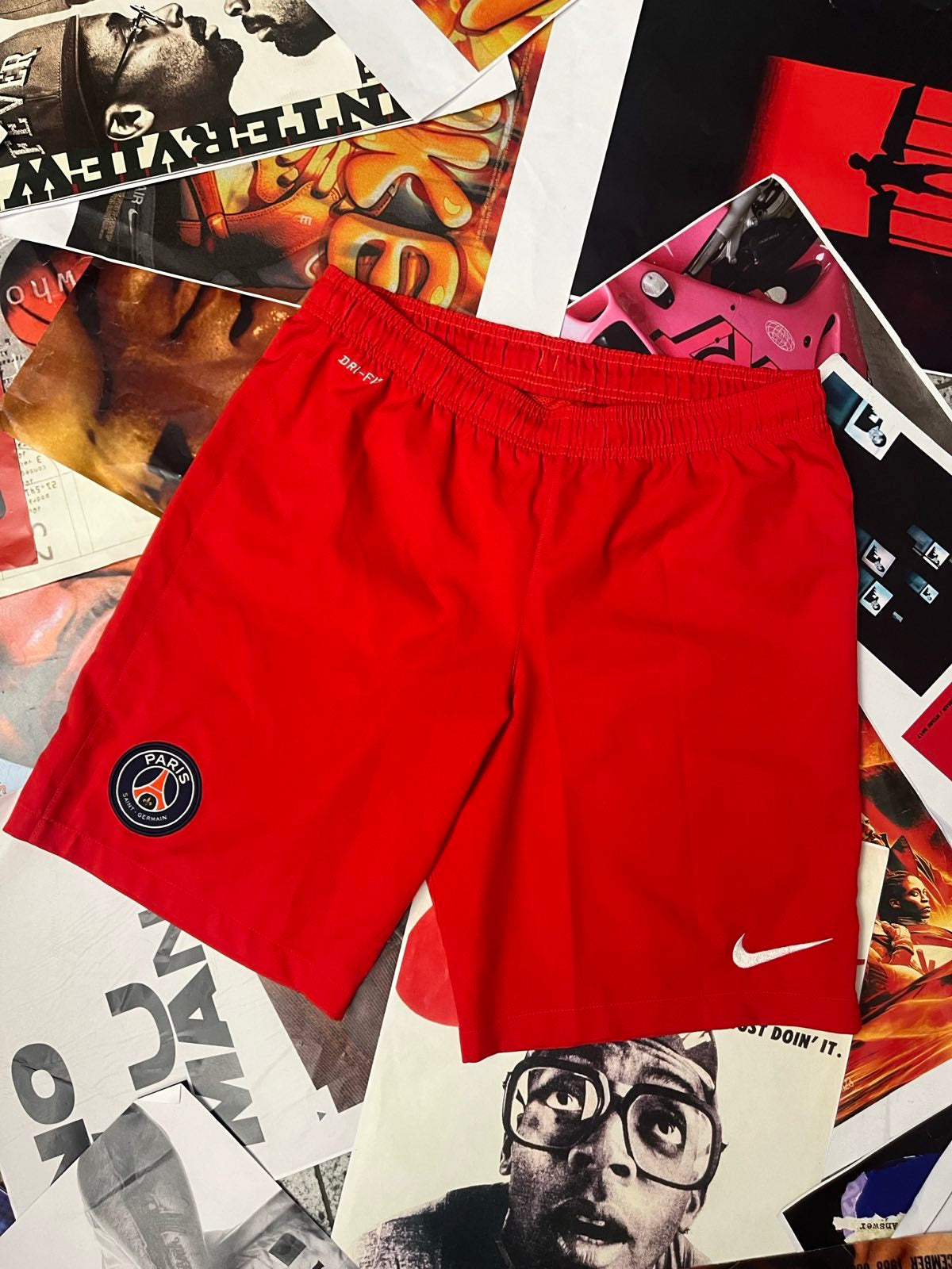 (M) Nike kraťasy sportovní pánské červené PARIS