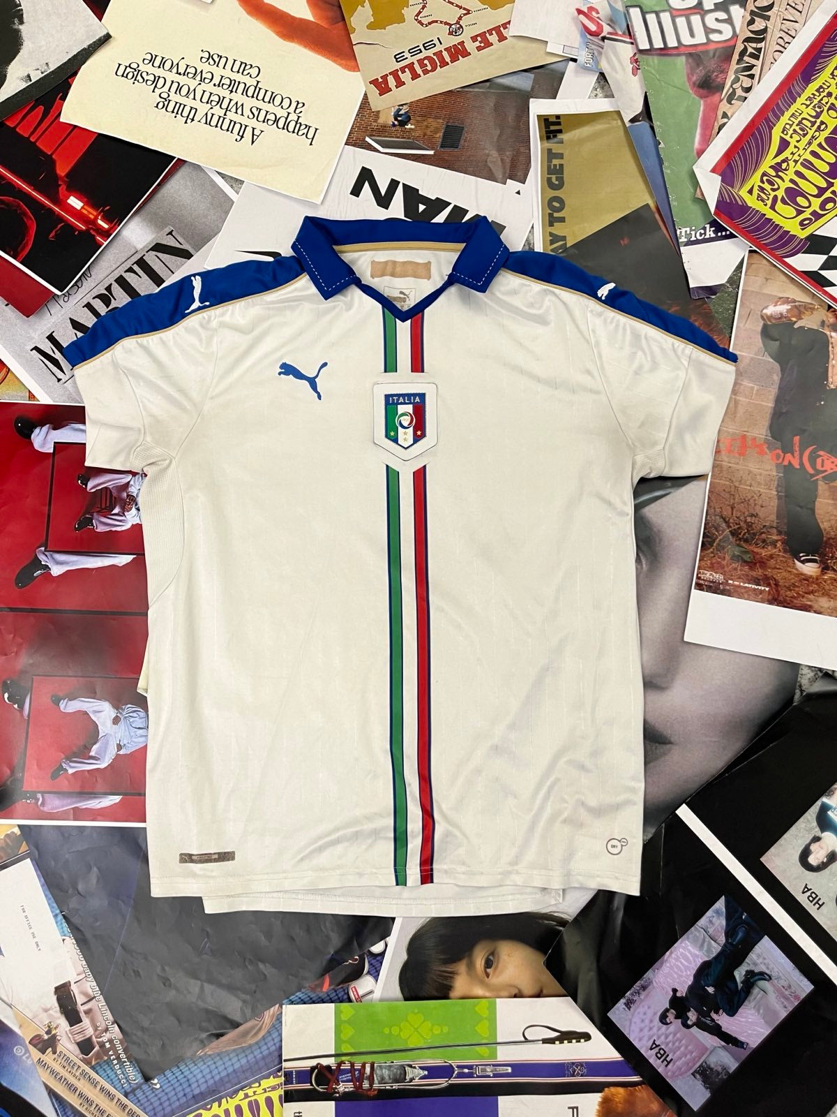 Itálie x Puma DRES bílý 2015 XL