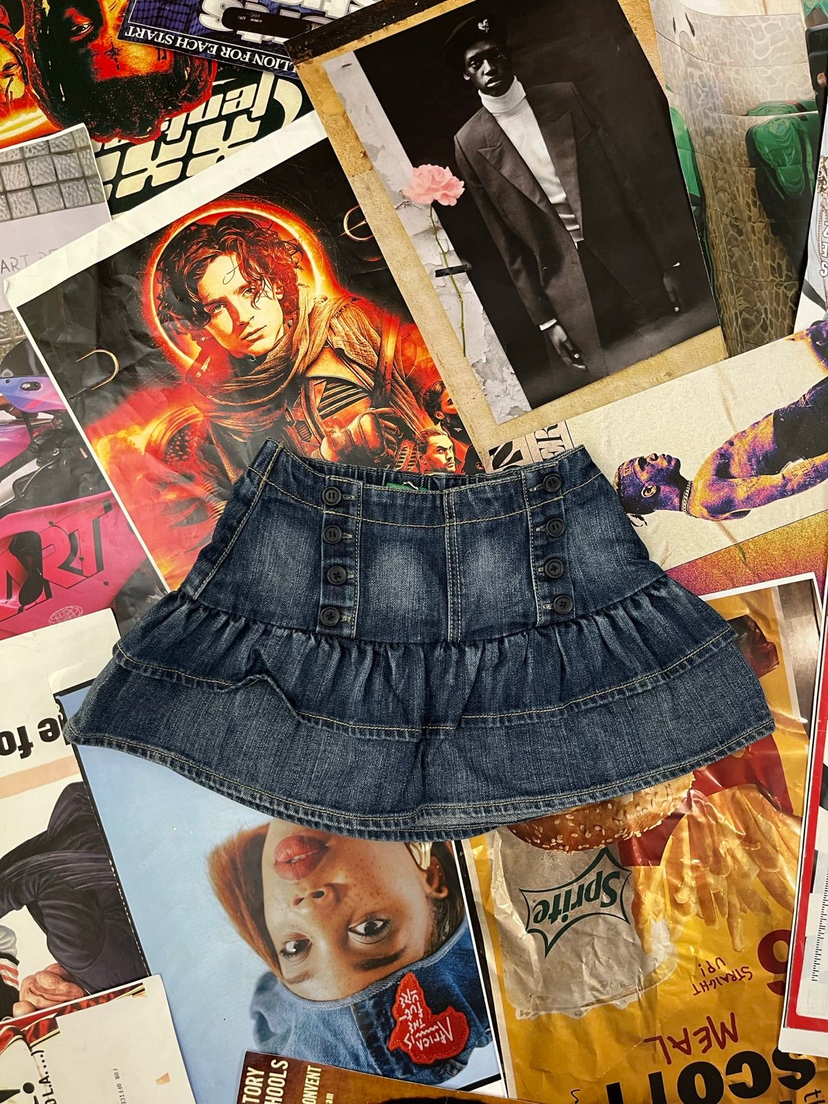 (XXS) United Colors of Benetton mini sukně džínová