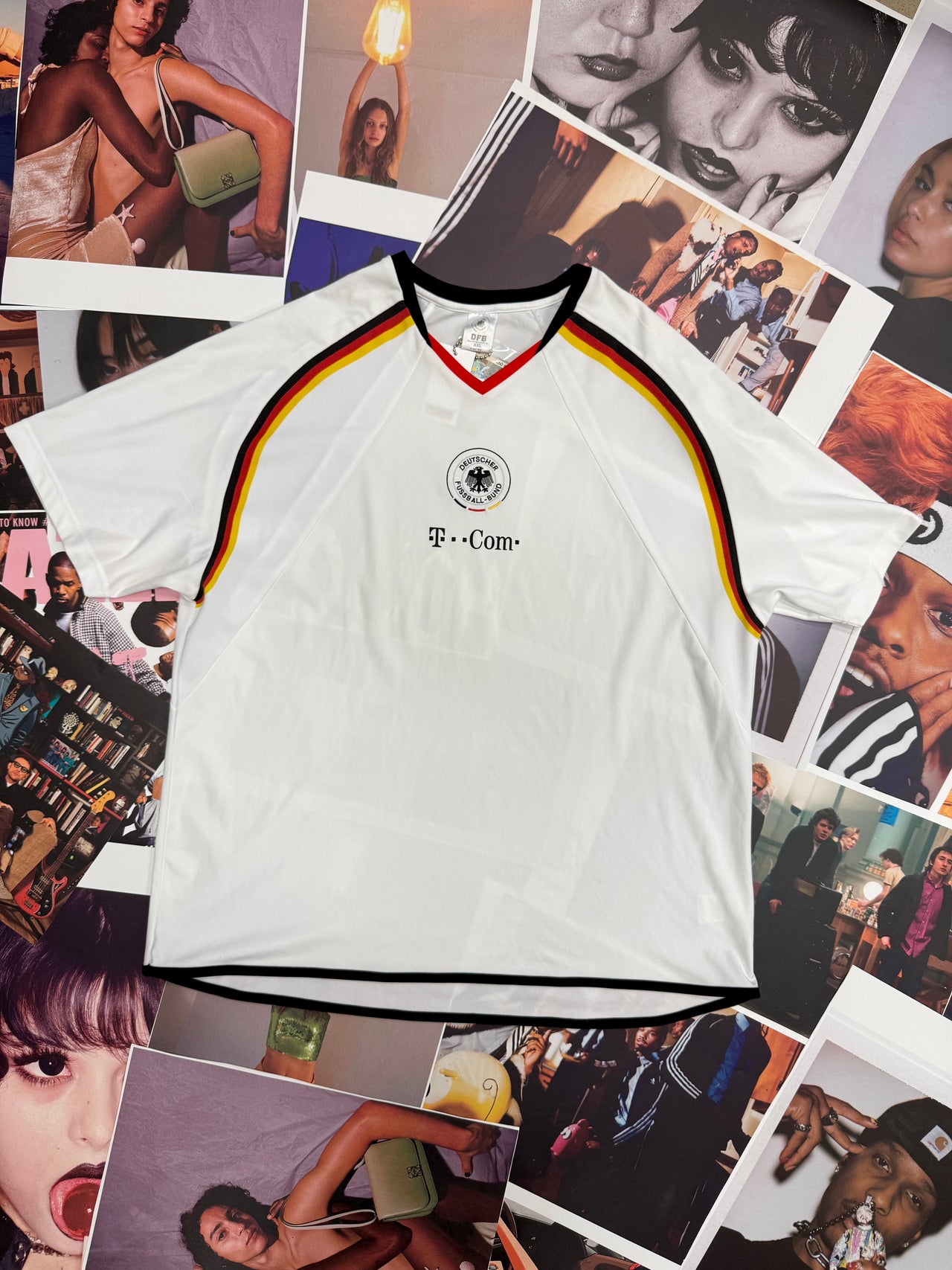 (XXL) DFB Dres bílý T–Com Deutscher Fussball