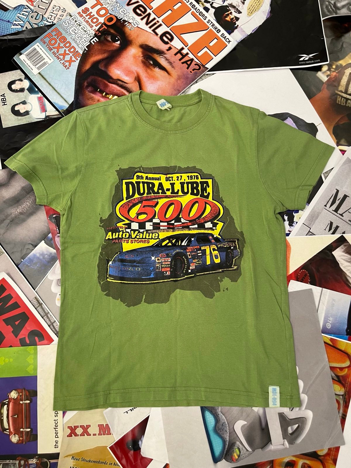 (M) MGL-094 TRIKO pánské zelené racing, nápis Dura-Lube 500