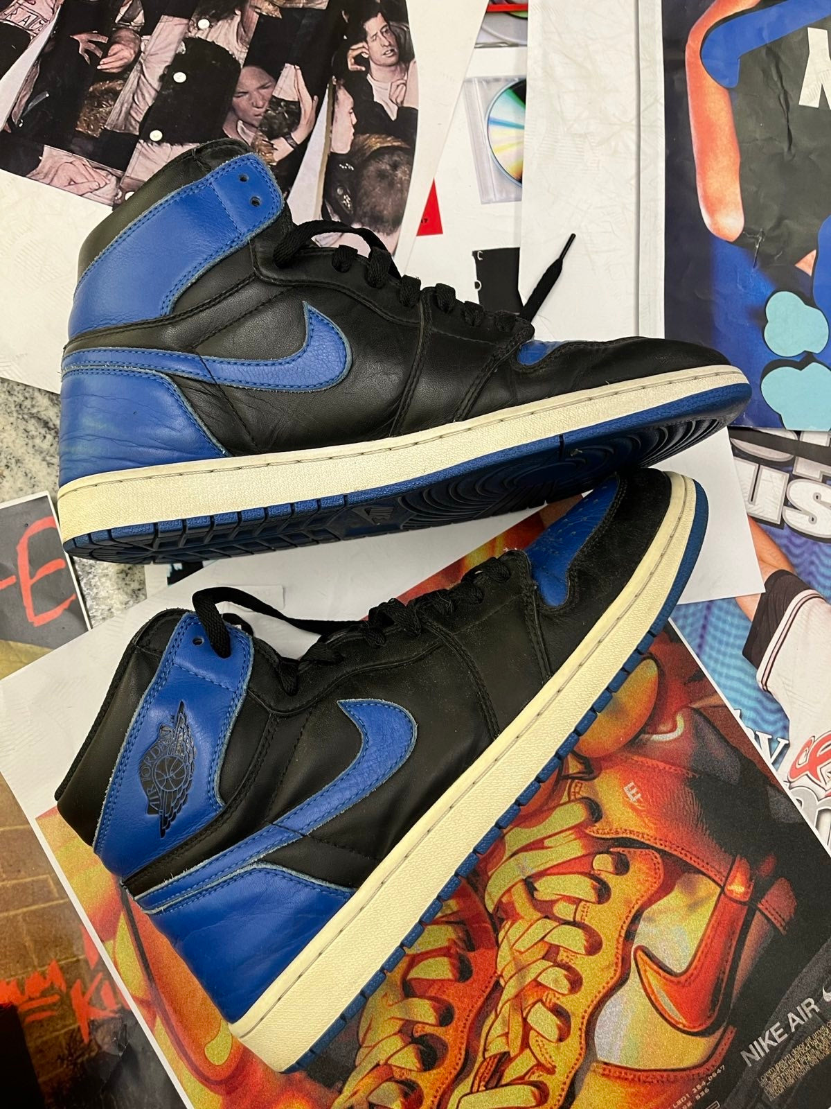 (46) Nike Air Jordan 1 Retro High OG "Royal" 2017 TENISKY modré