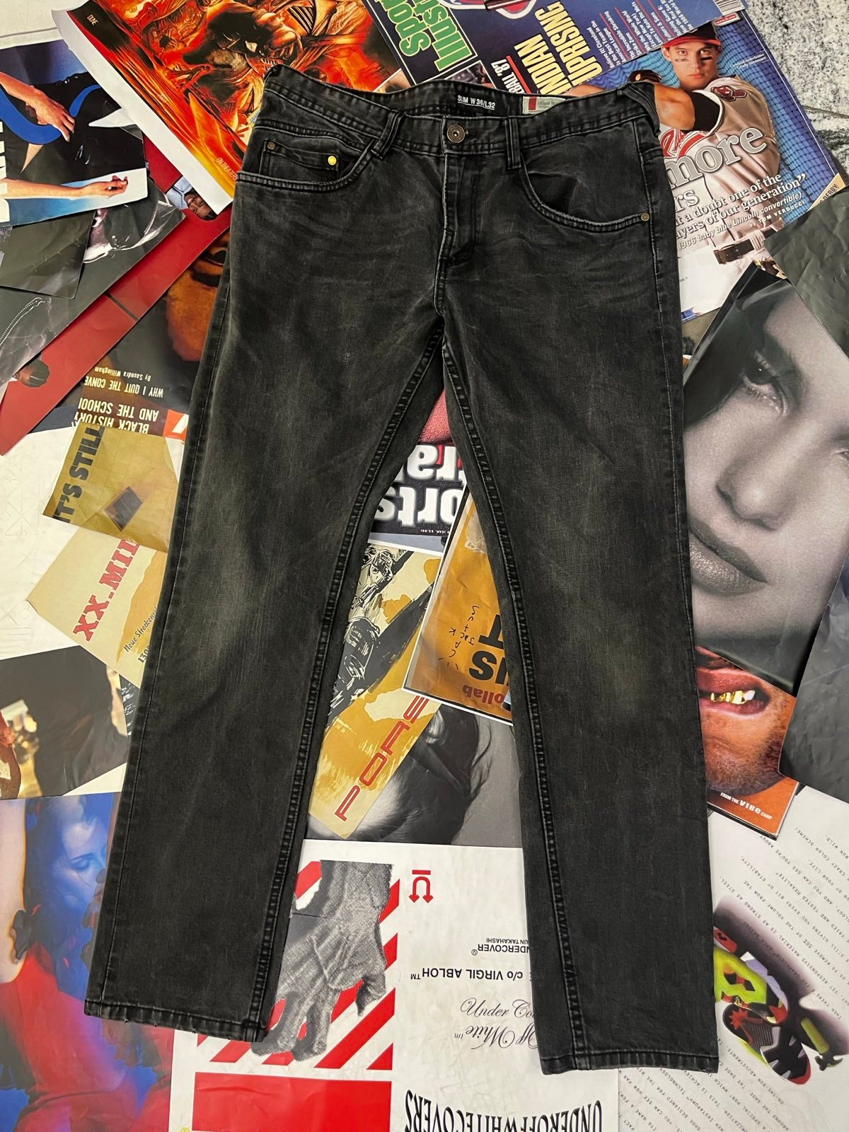 Denim 1982 černé džíny XL