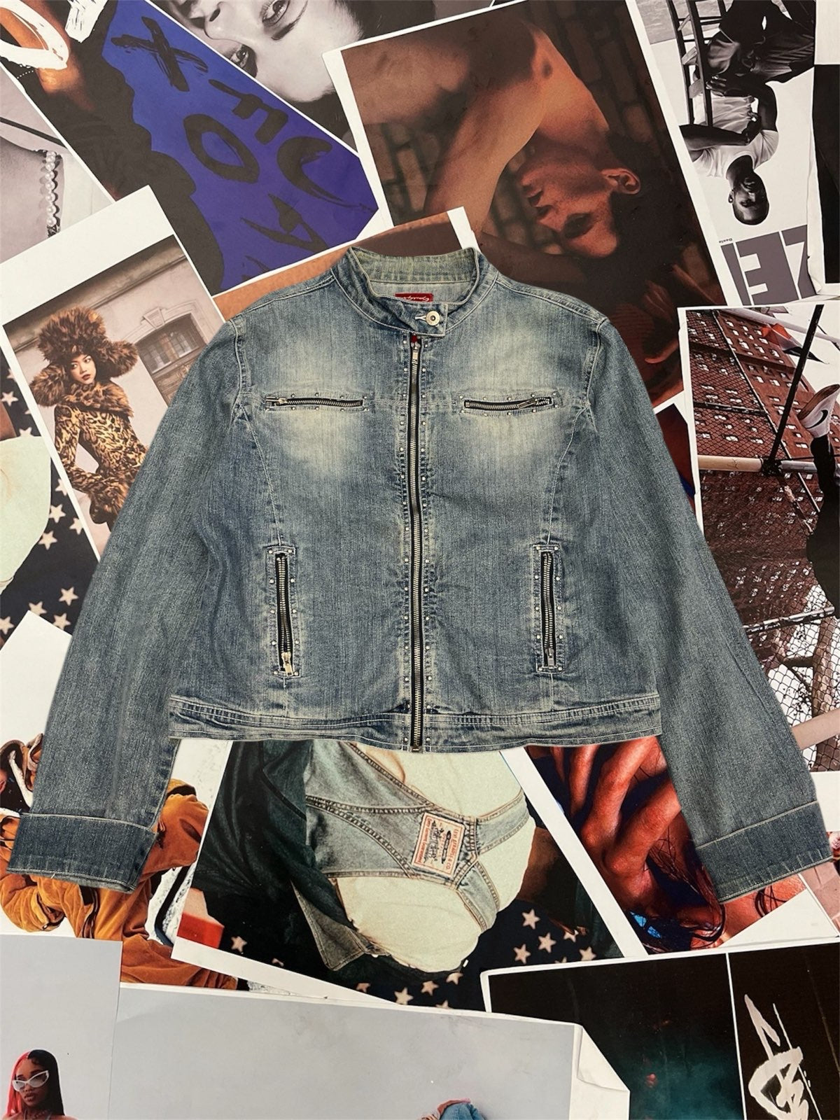 (XL) Southpole džínová dámská bunda washed denim