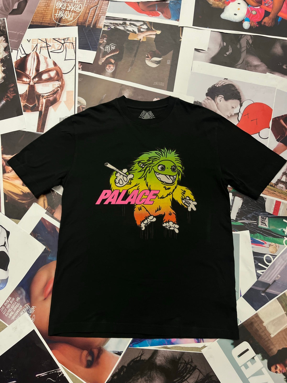 (L) PALACE large up t–shirt černé