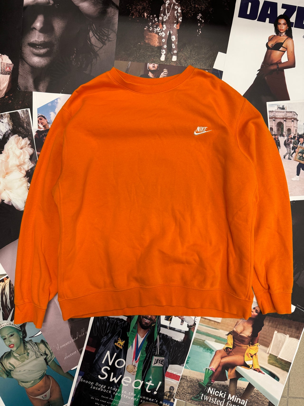 (2XL) Nike crewneck oranžový