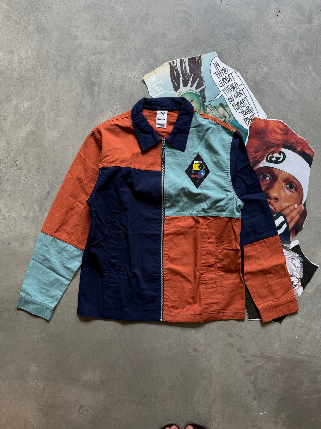 (S) Butter Goods x Puma barevná work jacket
