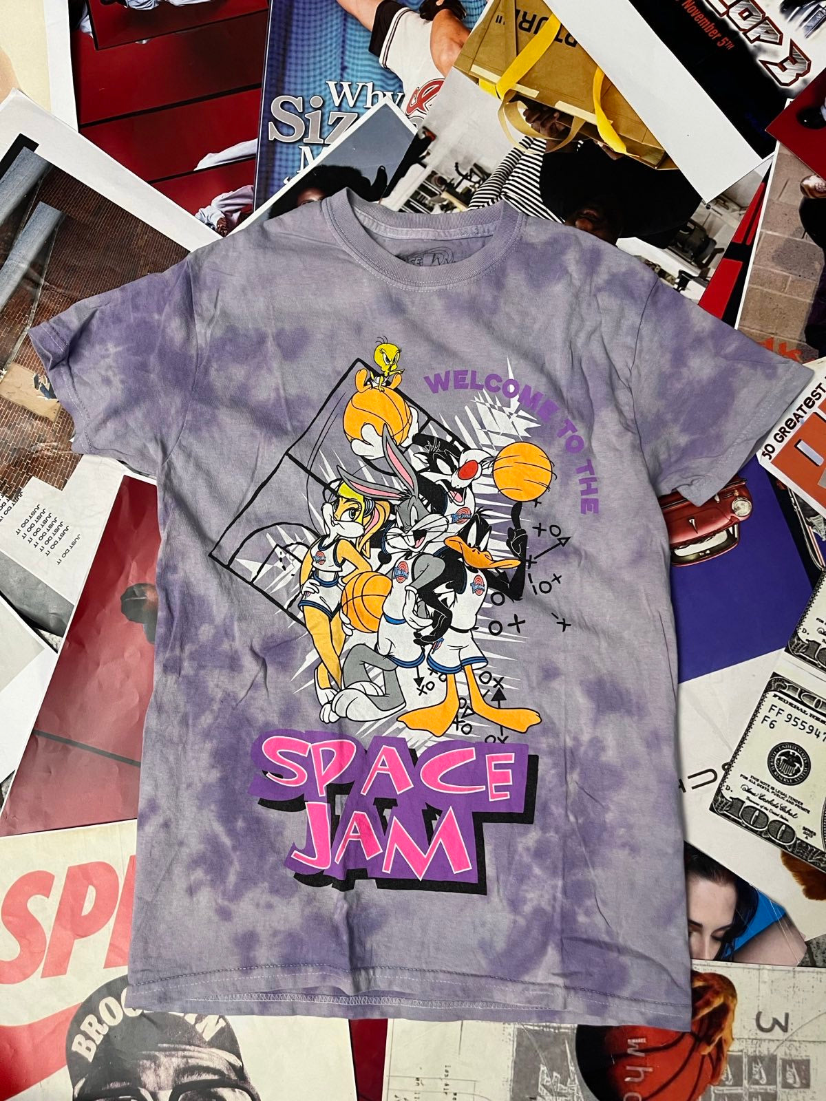 TRIKO batika fialové SPACE JAM S