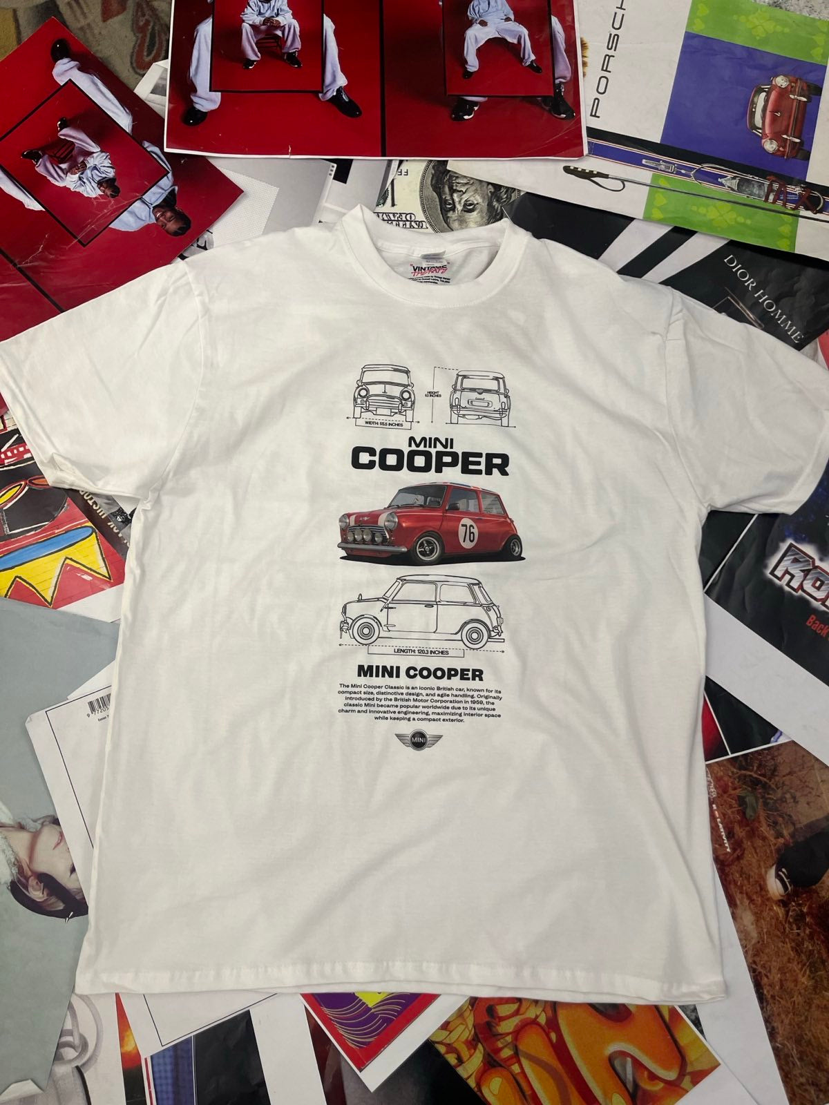 BOOTLEG triko bílé MINI COOPER