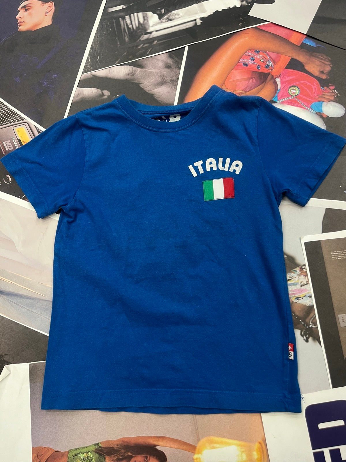 (XS) Baby tee modré Italia 5