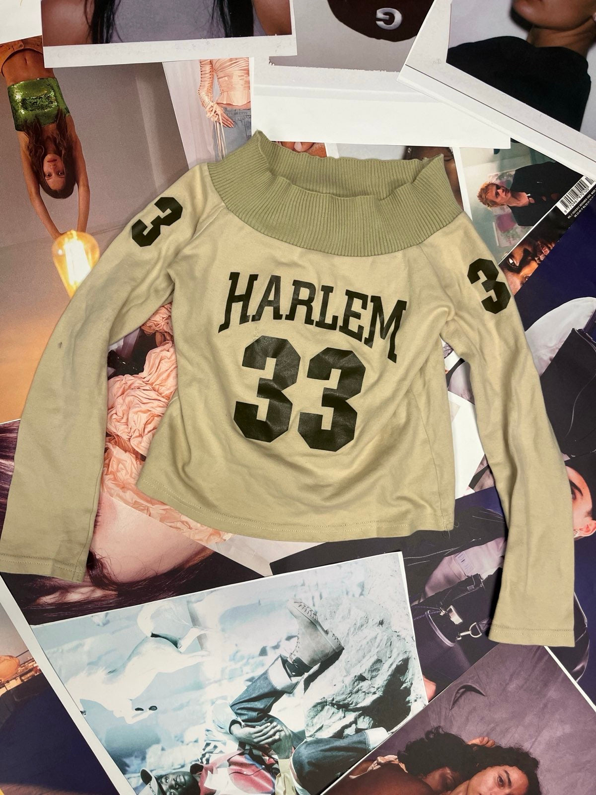 (S) Top béžový dámský off shoulder HARLEM 33