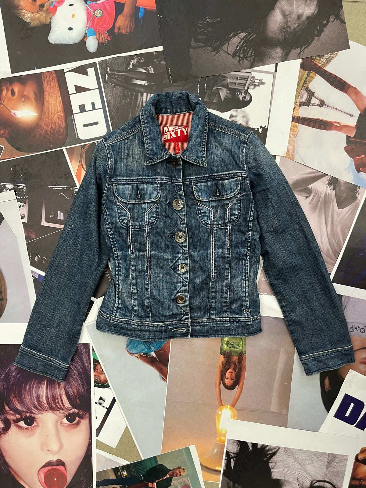 (XS) Miss Sixty tmavě modrá denim bunda dámská