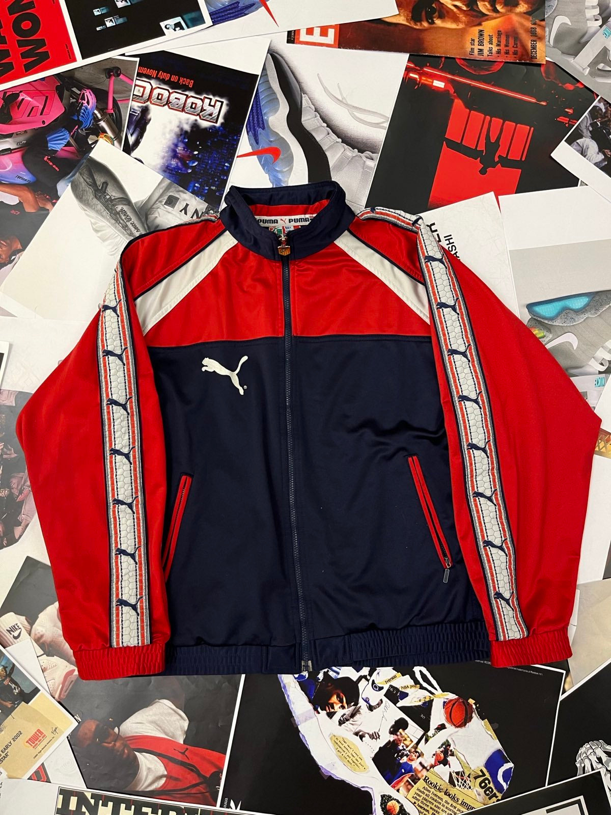 Atletico M. Puma BUNDA červeno bílo modrá L