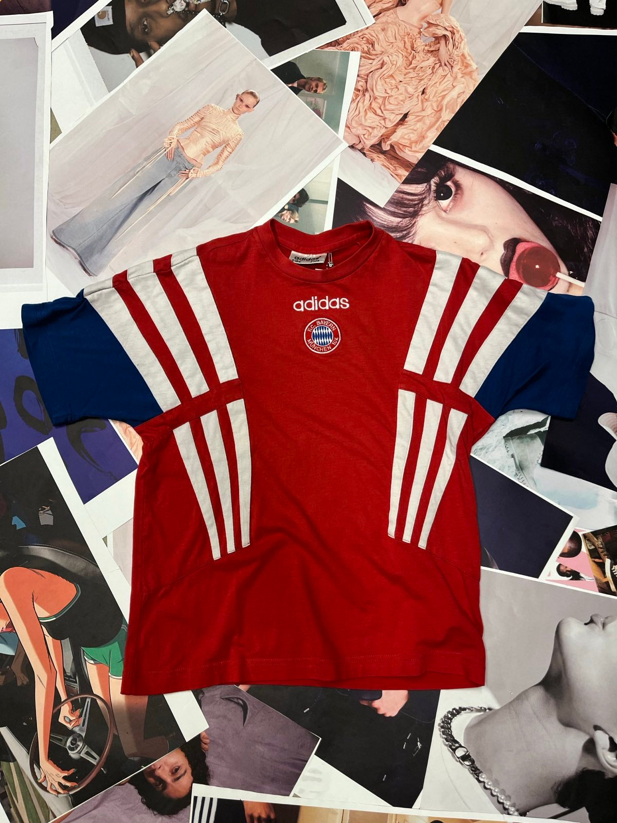 (S) Adidas triko Bayern červené